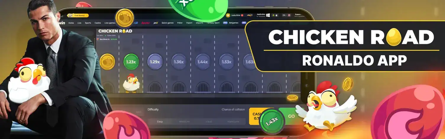 Chicken Road Cristiano Ronaldo -sovellus.